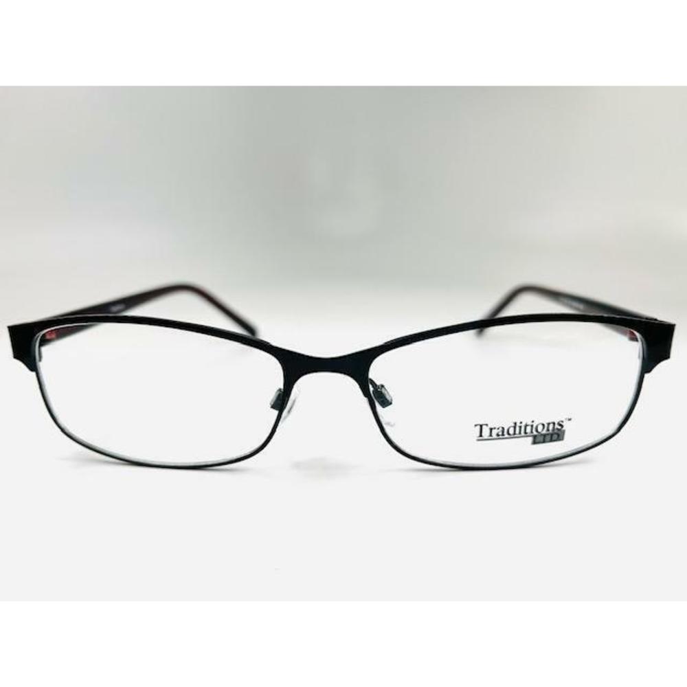 New TRADITIONS T-23 Black Eyeglasses 56/16/140